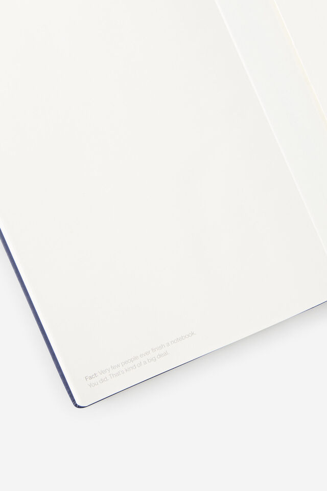 Personalised Metro B5 Hard Lined Notebook, Midnight Ink