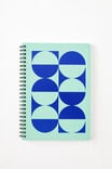 A5 Spiral Notebook, JELLY MINT GEO - alternate image 1
