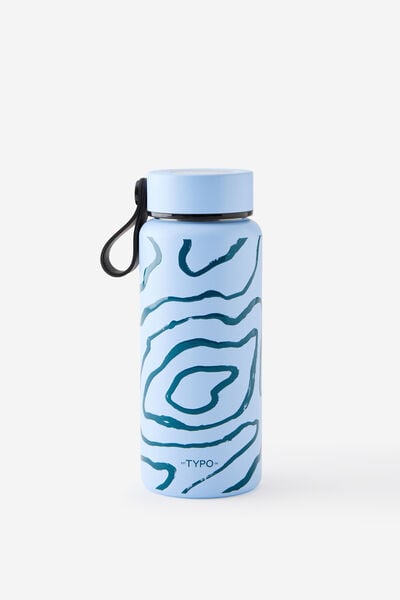 On The Move Drink Bottle 350ML 2.0, TYPOGRAPHIC/BLUE SKIES