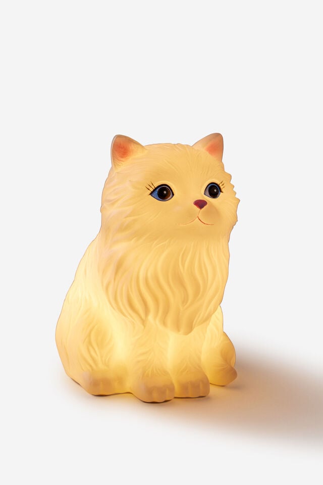Persian Cat Resin Shaped Lamp, WHITE