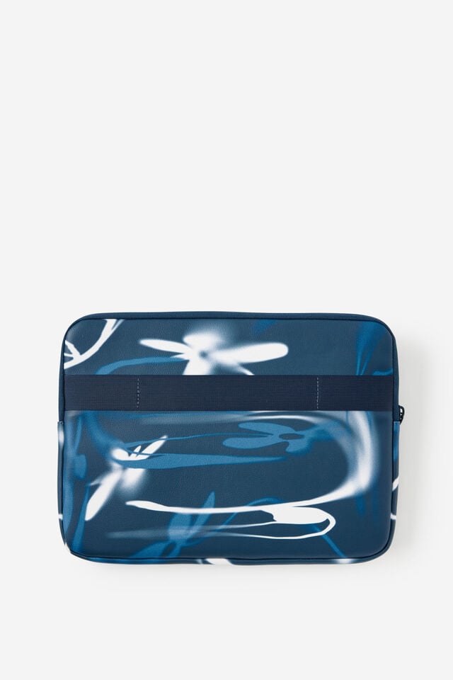 Personalised Pro 14 Inch Laptop Case, GRADIENT FLOWER/ BLUE
