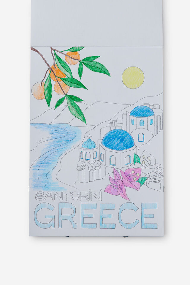 A4 Colouring Pad, SUNNY POSTCARDS