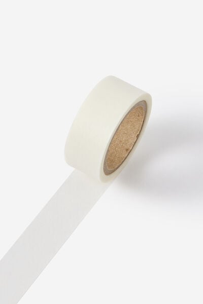 Washi Tape 15Mm, WHITE