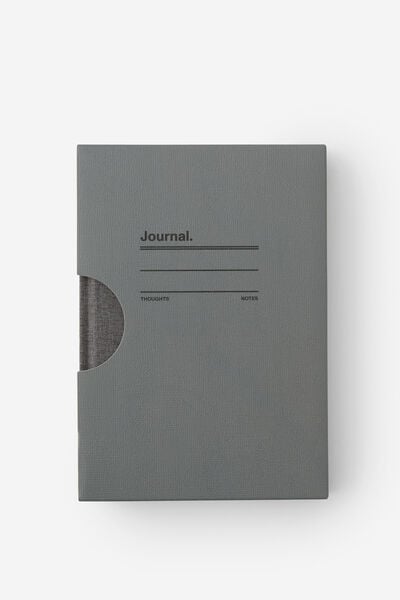Loft A5 Plain Notebook, Black Lines