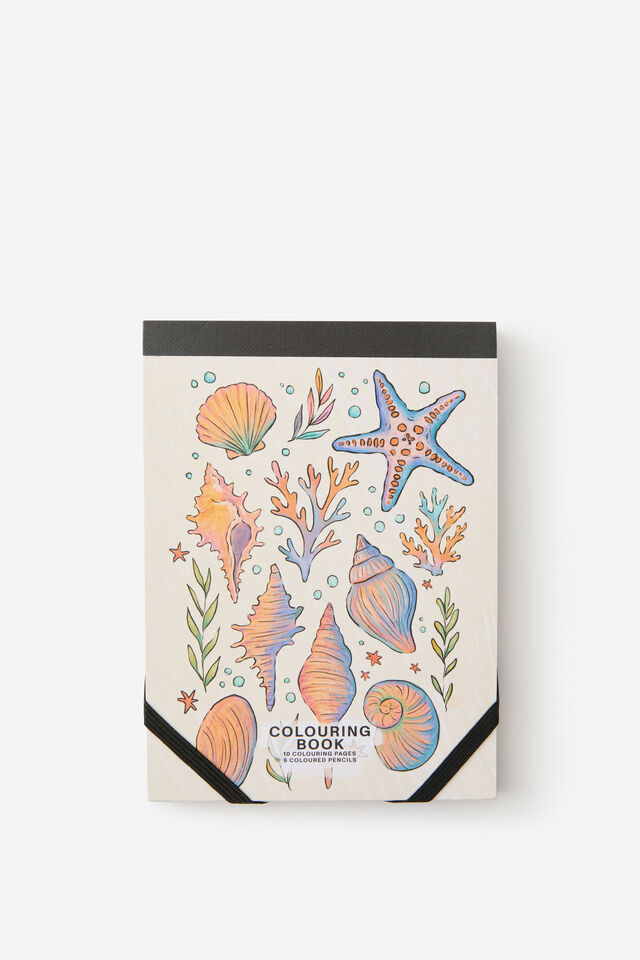 Mini Colouring Pad, AQUAMARINE