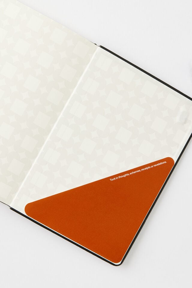 A5 Hard Cover Plain Notebook, BLACK