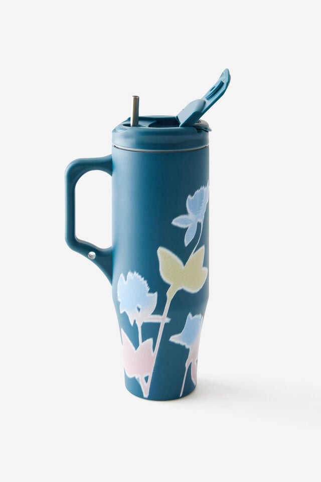 Loft Tumbler 1.2L, ABSTRACT FLORAL/NORTH SEA