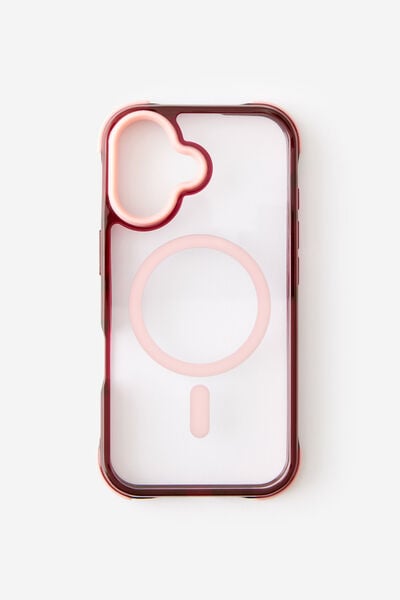 Active Shockproof Case Iphone 16, STRAWBERRY/CABERNET