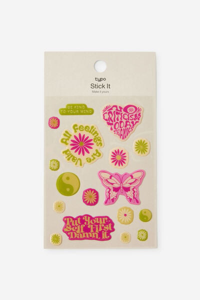 Stick It Sheet, RETRO VIBES PUFFY