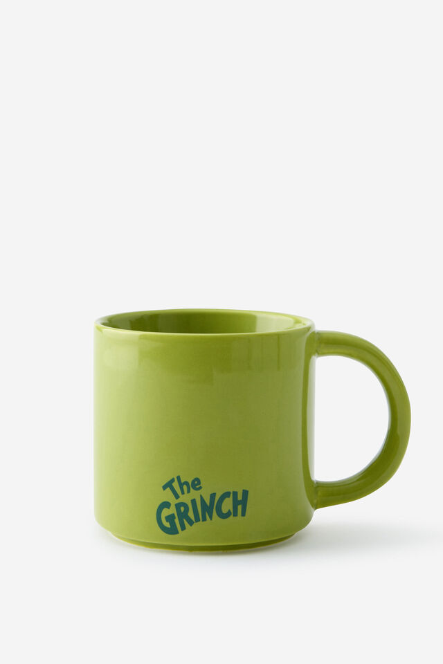 Collab Christmas Novelty Shaped Mug, LCN DRS GRINCH FACE