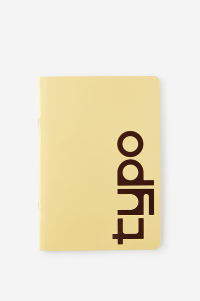 A5 Stapled Notebook, LIMONCELLO