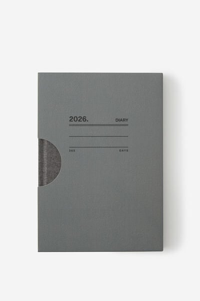 2026 Loft A5 Weekly Diary, Black Lines