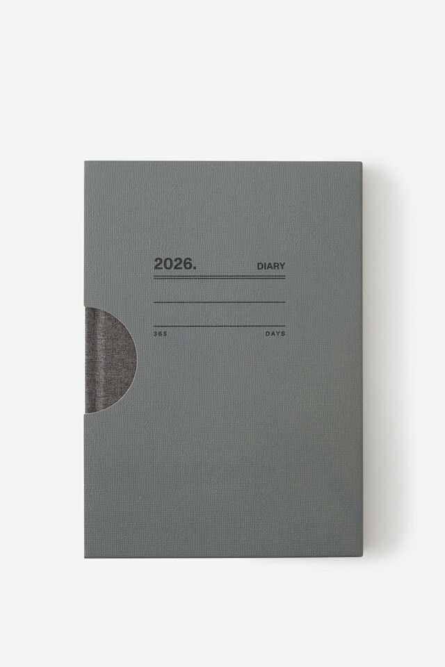 2026 Loft A5 Weekly Diary, Black Lines