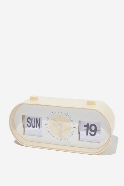 Flip Clock V2.0St, ECRU SPECKLE