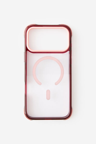 Active Shockproof Case Iphone 17 Pro Max, STRAWBERRY/CABERNET