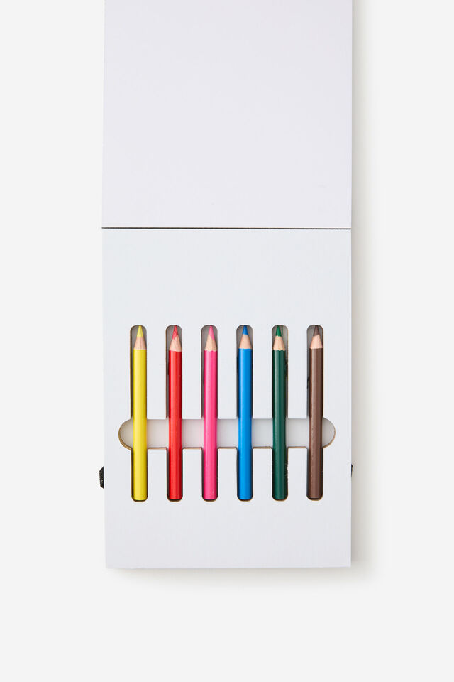 Mini Colouring Pad, AQUAMARINE