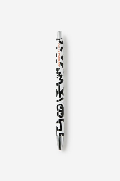 Colab Print Play Ballpoint Pen, LCN DOO BLACK AND WHITE
