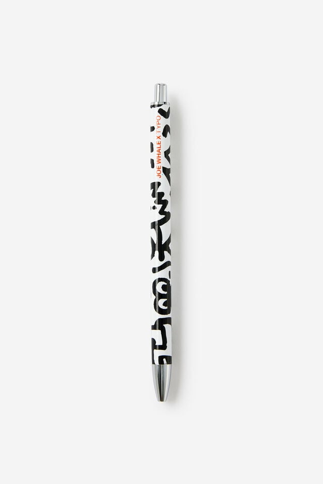 Colab Print Play Ballpoint Pen, LCN DOO BLACK AND WHITE