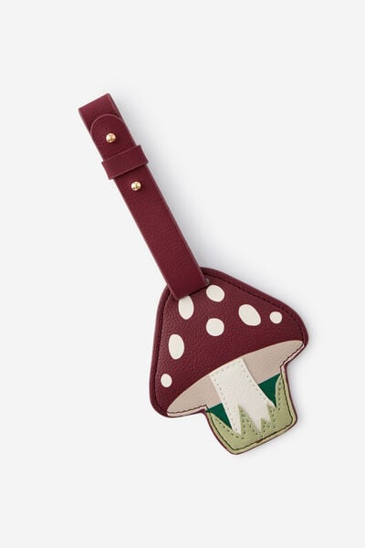 Shaped Luggage Tag, MUSHROOM