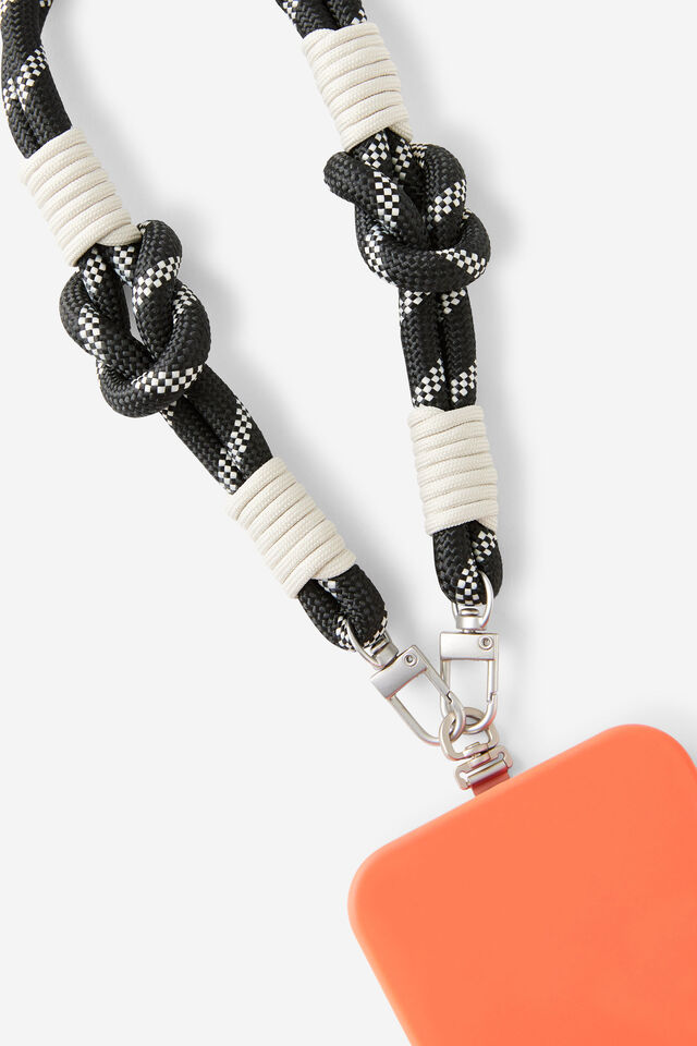 Lanyard Carry Strap, BLACK/RIVER GUM