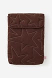 Mode 14 Inch Laptop Sleeve, ESPRESSO STAR QUILTED - example image 1
