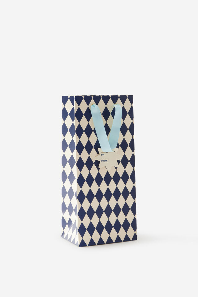 Premium Gift Bag - Slim, HARLEQUIN CHRISTMAS