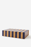 BLUE AND CRAFT STRIPE