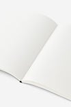 A5 Soft Cover Plain Notebook, BLACK - alternate image 3