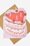 BDAY HEART CAKE SHAPED