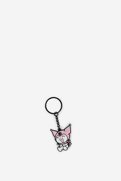 Collab Enamel Keyring, LCN SAN HELLO KITTY/KUROMI PINK