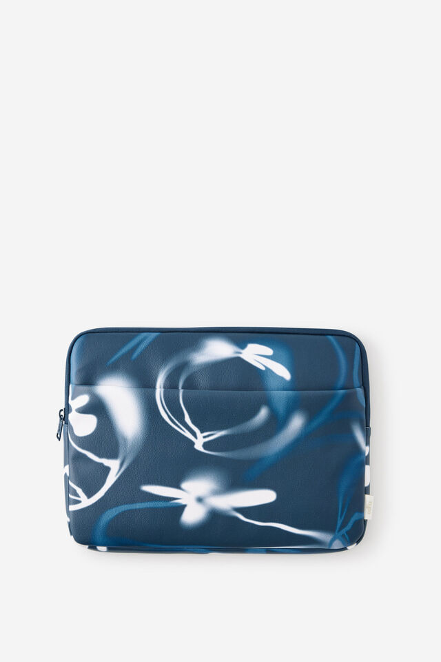 Pro 14 Inch Laptop Case, GRADIENT FLOWER/ BLUE