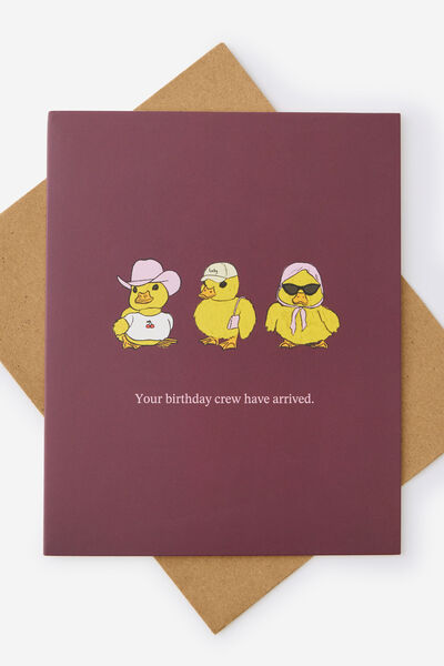 Funny Birthday Card 2.0, BIRTHDAY CREW