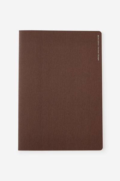 A4 Penpal Notebook, ESPRESSO MINTY