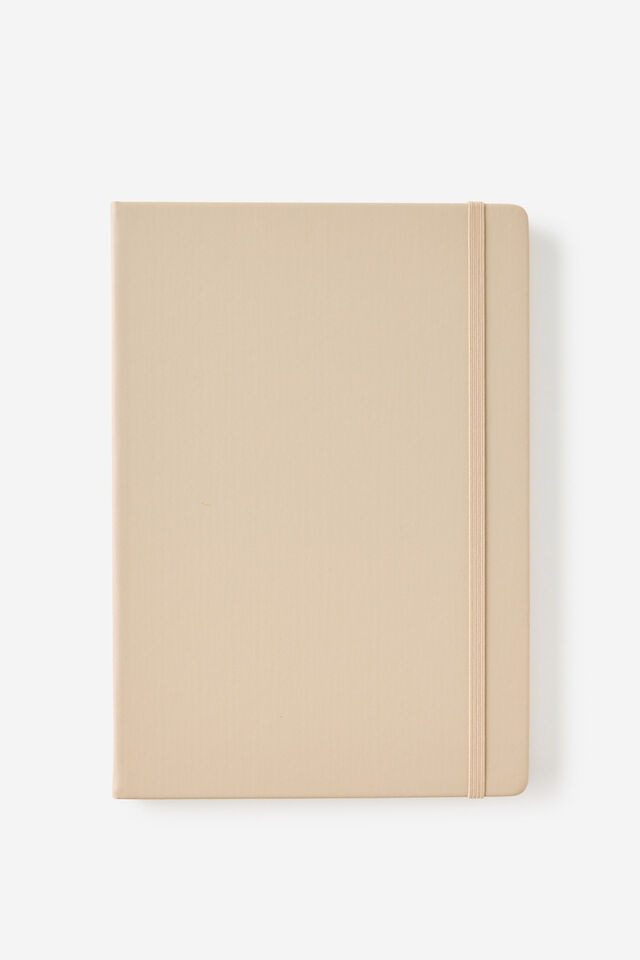 Metro B5 Hard Lined Notebook, Chai