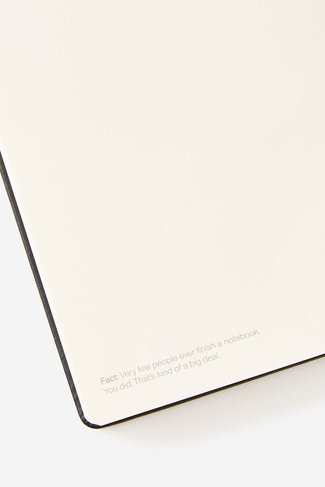 Metro B6 Hard Lined Notebook, Black