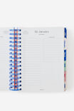 2027 A5 Daily Bright Days Diary, LAVA RED COLOUR BLOCK - example image 4