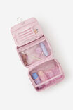 3 Fold Hanging Cosmetic Case, CHERRY BLOSSOM/PINK - alternate image 2