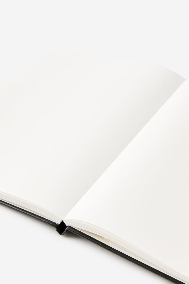 Metro B5 Hard Plain Notebook, Black