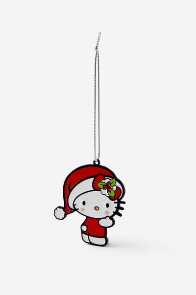 Collab Metal Christmas Ornament, LCN SAN HELLO KITTY CHRISTMAS
