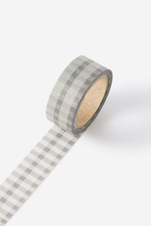 Washi Tape 15Mm, NEUTRAL GINGHAM
