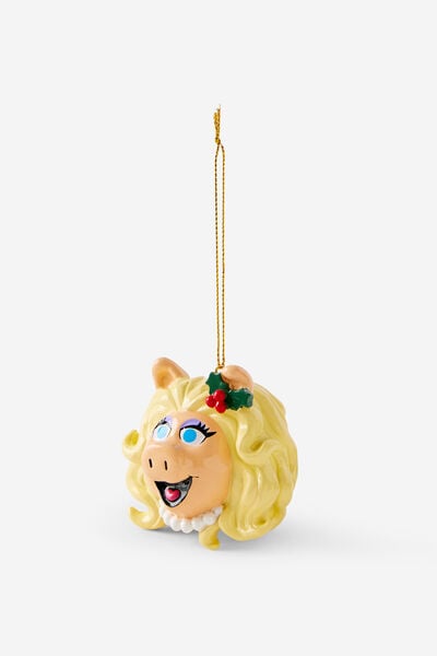 Collab Resin Christmas Ornament, LCN DIS THE MUPPETS MISS PIGGY