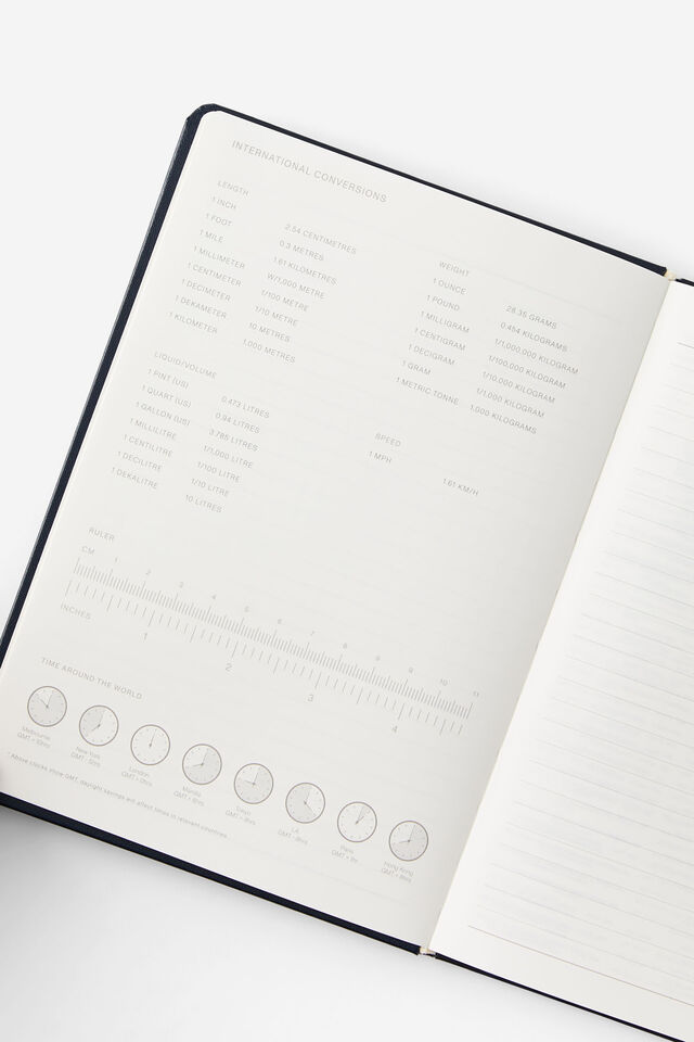 2026 A5 Weekly Hard Metro Diary, Midnight Ink