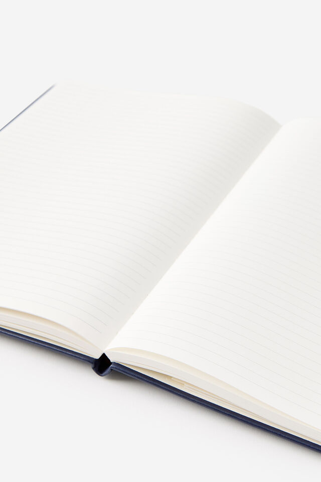 Metro B5 Hard Lined Notebook, Midnight Ink
