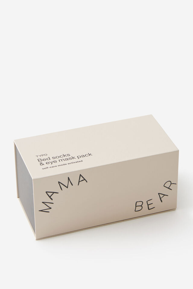 Bed Socks And Eye Mask Gift Pack, MAMA BEAR