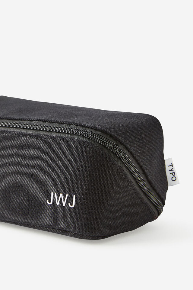 Personalised Felix Fold Out Pencil Case, BLACK