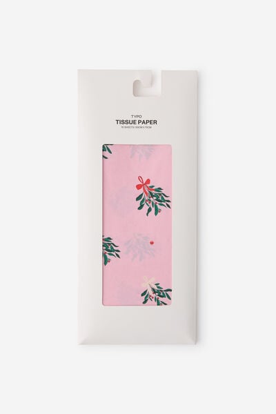Tissue Paper 10 Pk, MISTLETOE BOWS