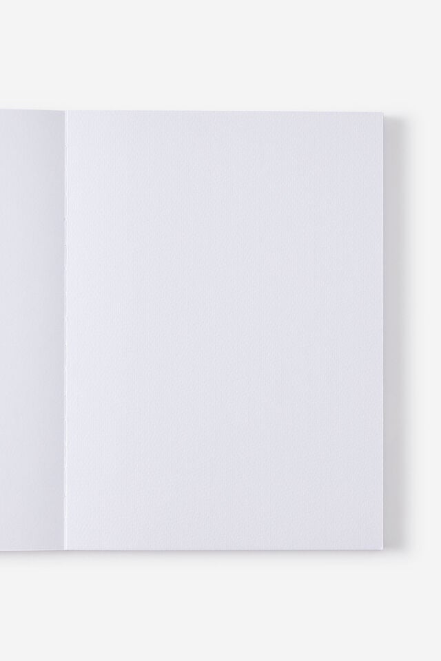 A4 Stitch Bound Watercolour Book, GREY AZURE