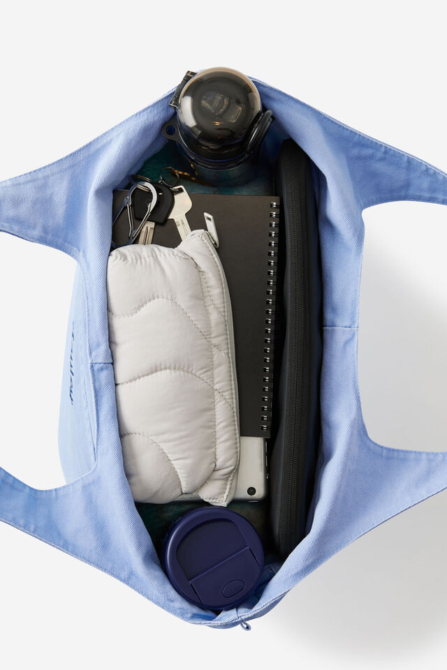 Personalised Loft Wellness Tote, BLUE SKIES