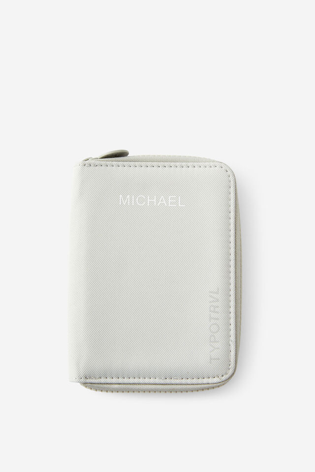 Personalised Traveller Passport Holder, CONCRETE