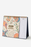 Colour In Desk Calendar, AQUAMARINE - alternate image 3